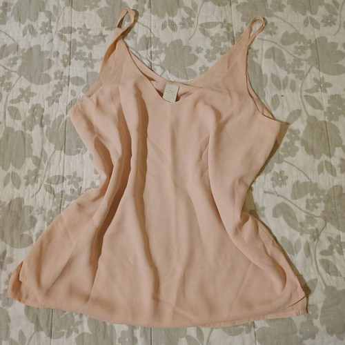 Airy pink zebra blouse size S like new