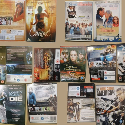 DVD pack of 5 new without Greek subtitles