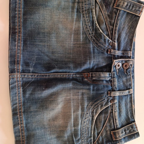 Pepe Jeans Denim Vintage Blue Skirt XS Small Like New