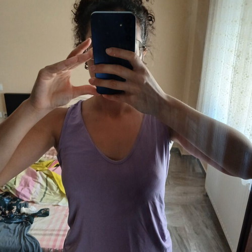 Toi Moi sleeveless top like new, violet, small