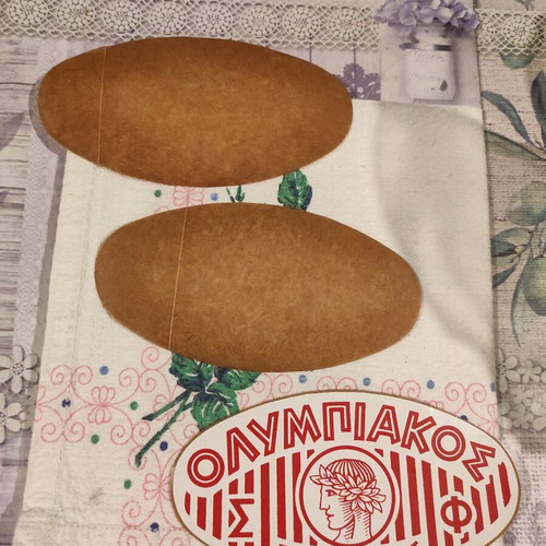 Set of 3 Olympiakos 1960 stickers in excellent condition