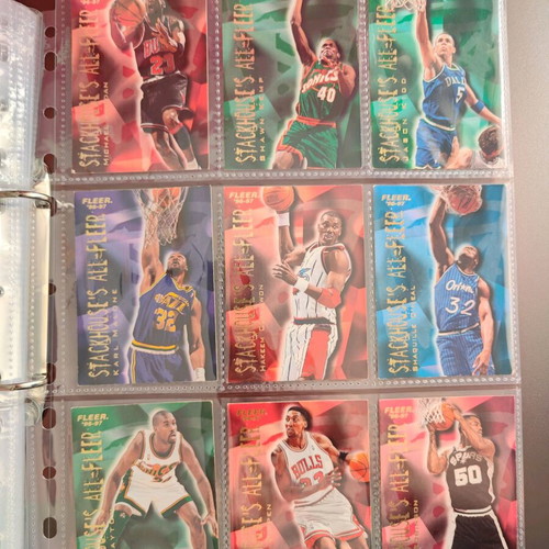 NBA Fleer Upper Deck 1996-1997 Complete Card Album used