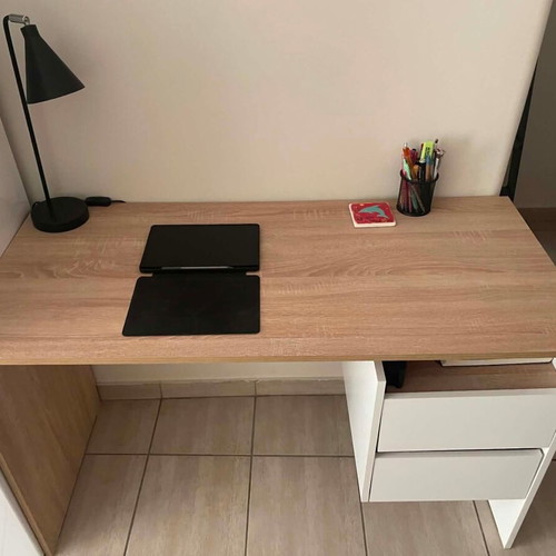 Praktiker office desk, used, with minor repairs
