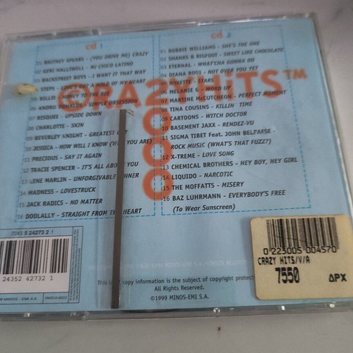 Crazy Hits 2000 CD, Minos-EMI