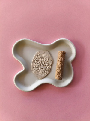 Texture Roller for Polymer Clay like new, ideal for jewelry making