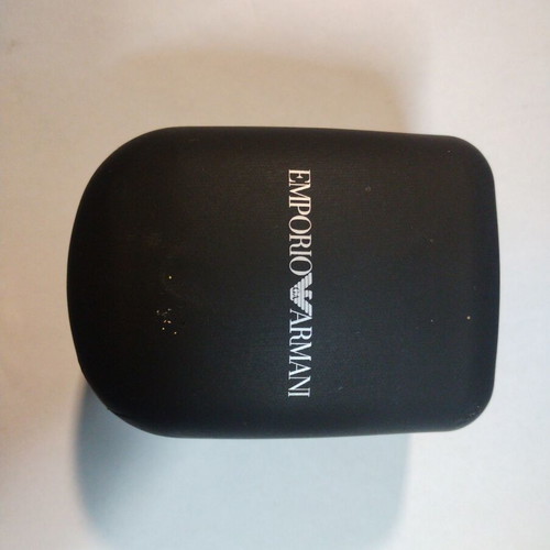 Emporio Armani wristwatch with leather strap like new