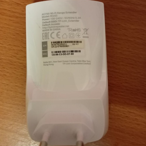 Tplink WiFi range extender used, good working condition