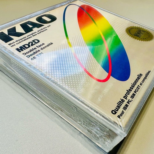 MD2D 5.25 floppy disks sealed box of 10 KAO new