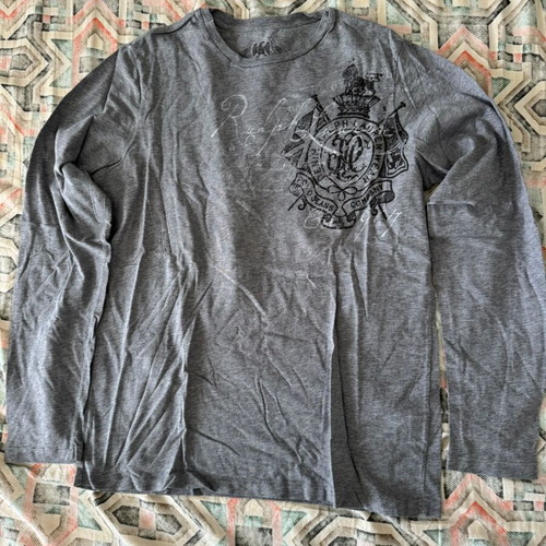 Polo Ralph Lauren long sleeve shirt like new, grey, size M