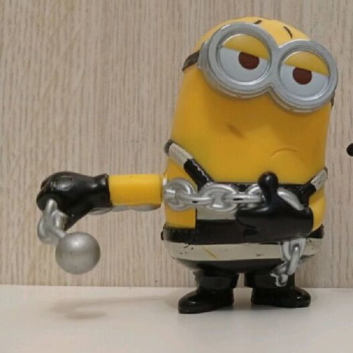 McDonald's Happy Meal Minions Figure used, Despicable Me Prisoner Minion