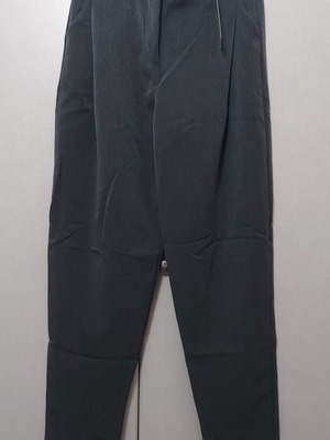 Women's office pants gray new, Italian tailoring with pleats