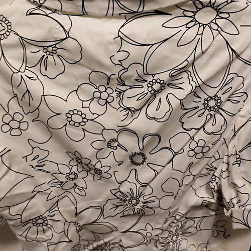 Short white floral jacket Raxevski like new, cotton