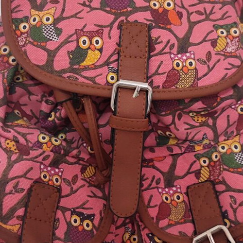 Backpack owl pink used like new