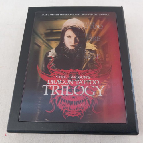 The Dragon Tattoo Stieg Larsson Trilogy Blu-ray used, social genre, subtitles