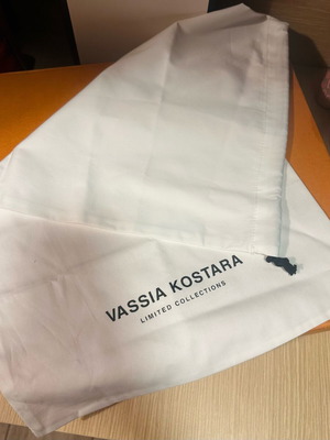 Vassia Kostara fabric pouch like new, dimensions 58x34cm