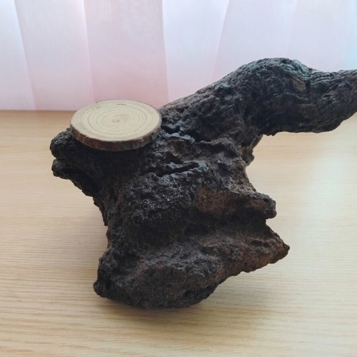 Handmade driftwood candlestick for tealight candle
