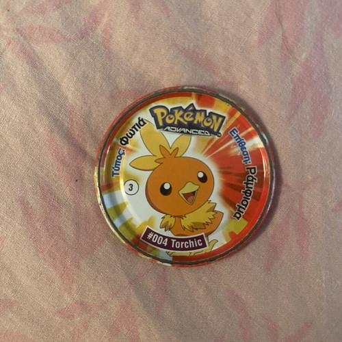 Pokemon Advanced metal tags set of 4 used, vintage collectibles