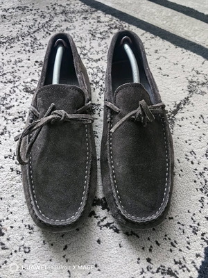 Tod's μοκασίνια μεταχειρισμένα, φυσικό σουέτ, καφέ, νούμερο 41.5