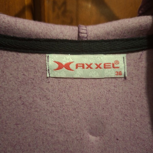 Axel velour hoodie jacket, plum purple, size 36 (S)