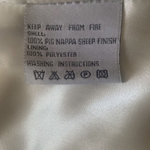 Rebecca Blu leather coat new, size small, white