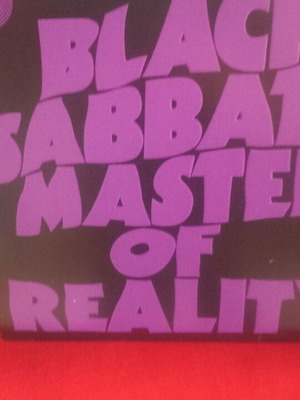 Black Sabbath Master of Reality vinyl record, metal