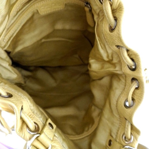 Folli Follie yellow leather shoulder bag used