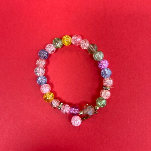 Adjustable children's bracelet used with colorful beads