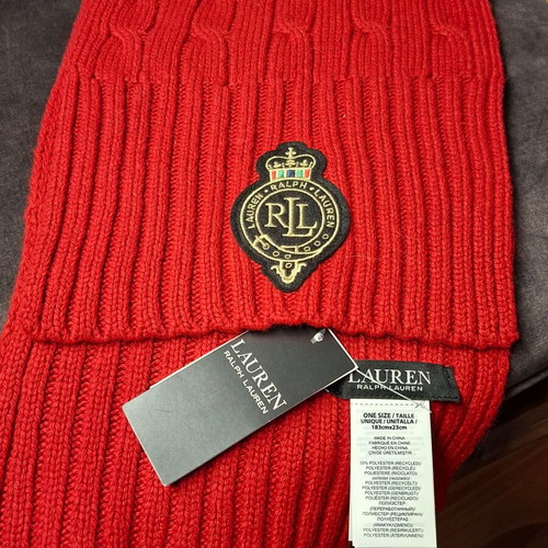 Ralph Lauren women's red scarf