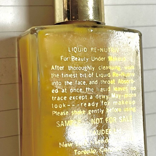 Re-Nutriv by Estée Lauder liquid 15 ml used, vintage collectible