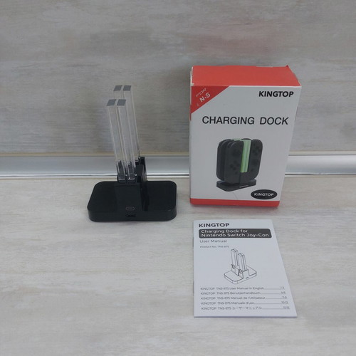 Kingtop Charging Dock for 4 Nintendo Switch Joy-Con Controllers new