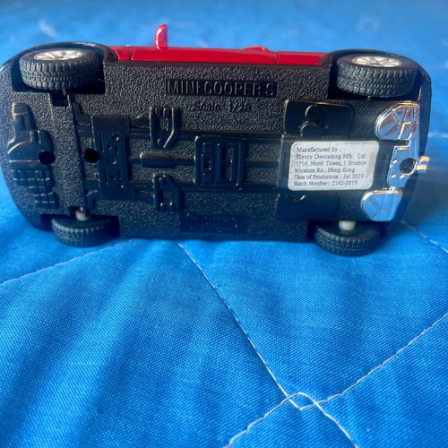Mini Cooper S miniature model like new, scale 1:28
