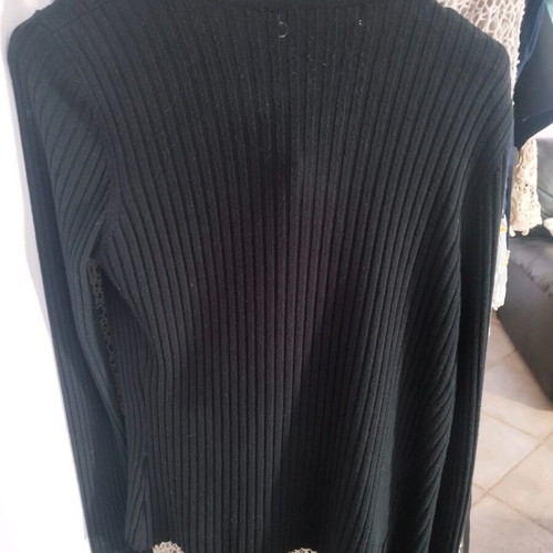 Wrap cardigan L black like new