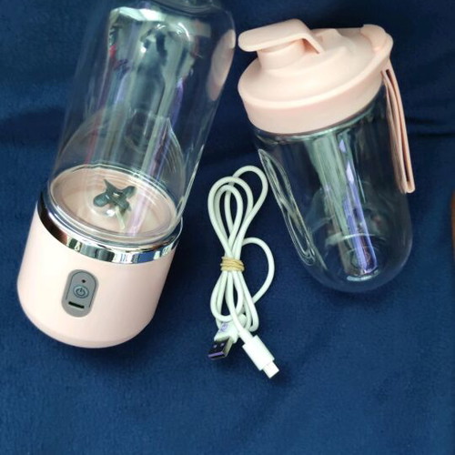 Mini smart blender new pink with rechargeable USB and extra cup
