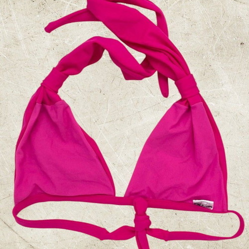 Omero triangle bikini top new, fuchsia, sizes Small Medium