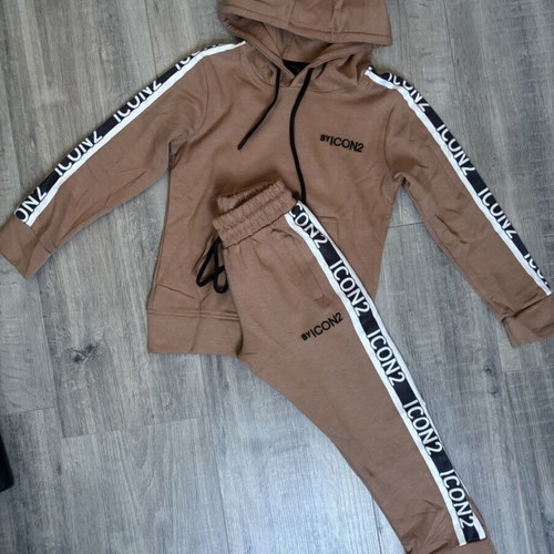 Icon brown tracksuit set