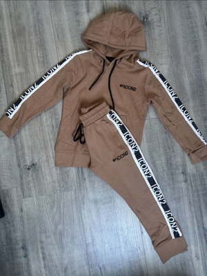 Icon brown tracksuit set
