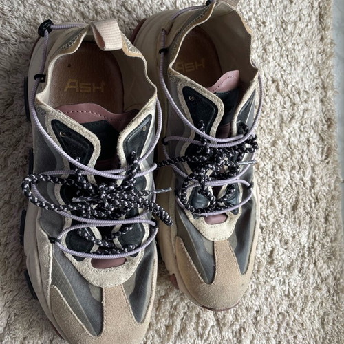 Ash sneakers size 41 like new, gray and beige