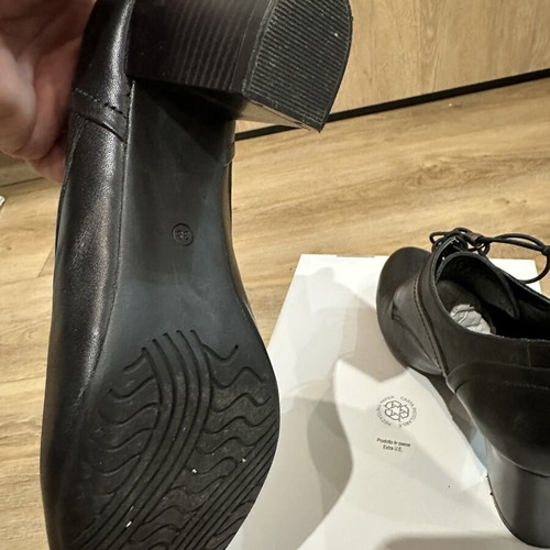 Esthissis leather shoes black size 38