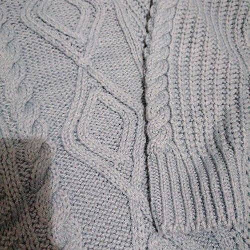 Knitted blue sweater new, size M