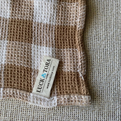 Kitchen towel like new in earthy tones 53x35 cm