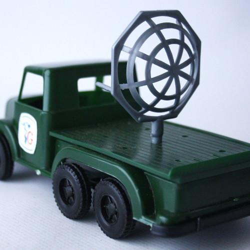 Vintage 70's Greek military truck with radar 17cm Grecostyl new