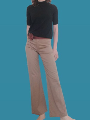 Tara Jarmon women's pants used, size 36EU, beige brown