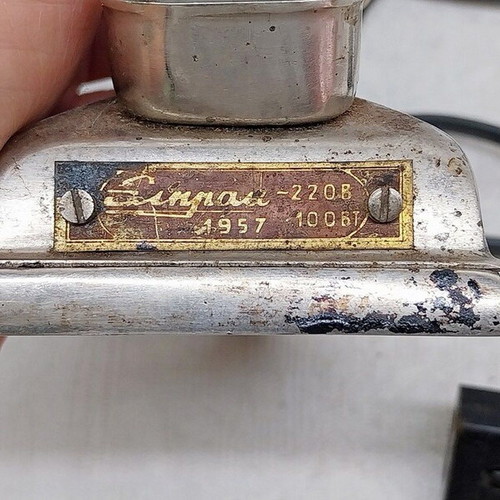 Small electric iron Elprom factory 1957