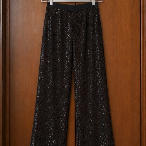 Sequin pants new, black and silver, girls 10-12 years