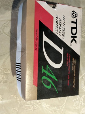TDK D 46 audio cassettes new sealed, pack of 10