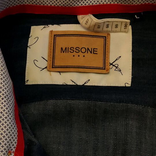 Missone men's blue shirt size Large like new