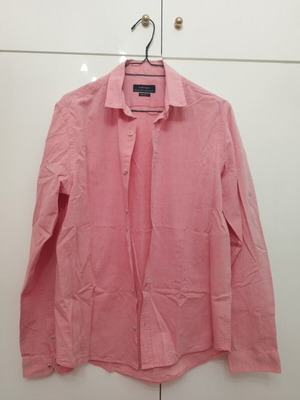 Zara pink regular fit shirt size M like new