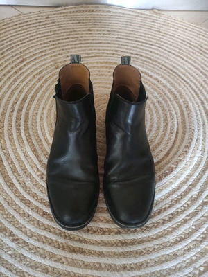 Leather men's shoes Polo Ralph Lauren used, size 44, black