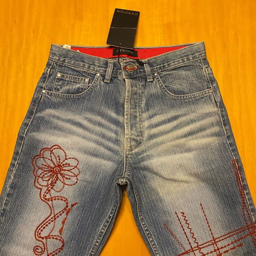 Stenia Sport Jeans new, blue and red, size XS