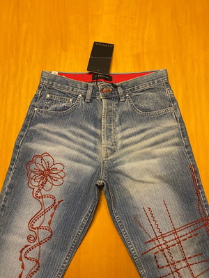 Stenia Sport Jeans new, blue and red, size XS